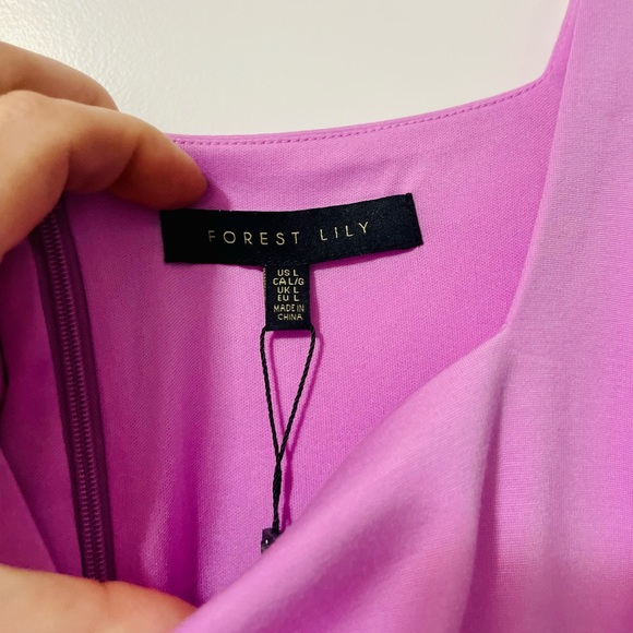 NORDSTROM Cap Sleeve MIDI Empire Waist Sheath Square Neck PINK PEONY SZ 12 NEW! - Picture 5 of 15